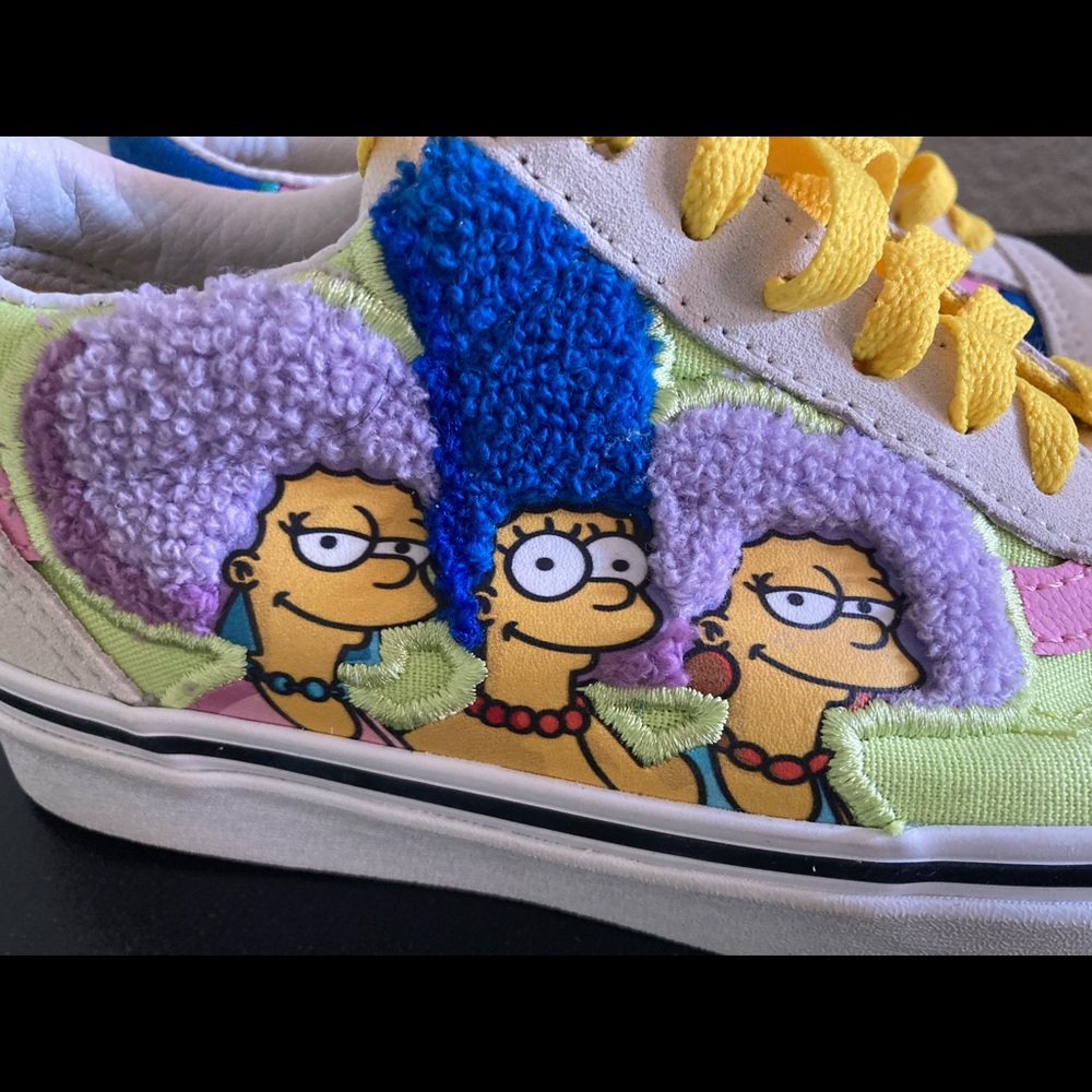 NEW VANS SIMPSONS BOUVIERS MENS SZ 4 WOMENS 5.5 VN0ABV521M SNEAKERS SHOES - Picture 5 of 11